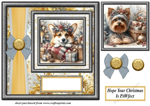 Hope your Christmas is Pawfect card front 9