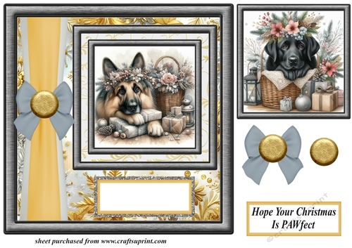 Hope your Christmas is Pawfect card front 10