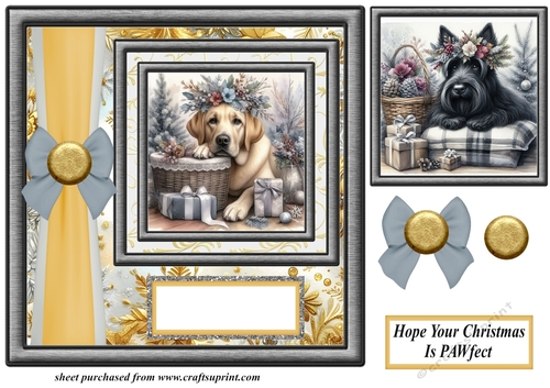 Hope your Christmas is Pawfect card front 15