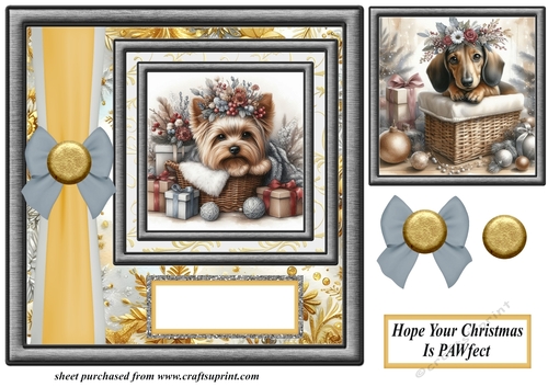 Hope your Christmas is Pawfect card front 22