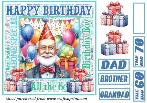 Older male Birthday card front 2