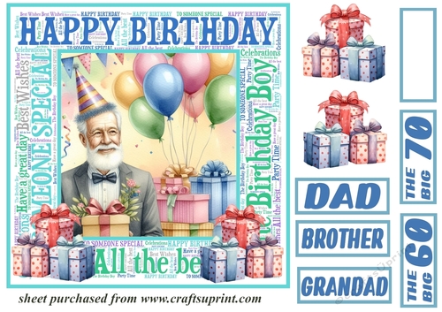 Older male Birthday card front 5
