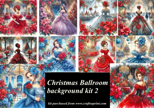 Christmas ballroom mix backgrounds kit 2