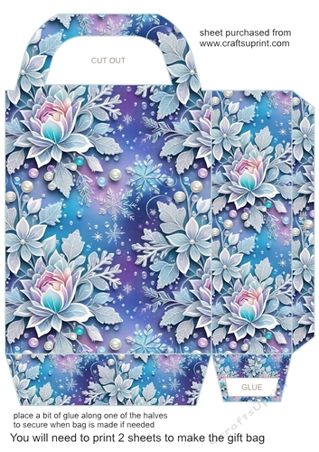 Winter lace gift bag 1