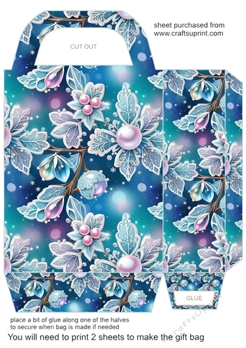 Winter lace gift bag 2