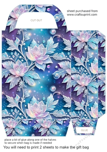 Winter lace gift bag 4