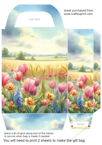 Tulip scene gift bag 1