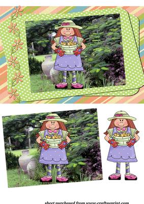 Garden Girl Card Front 3