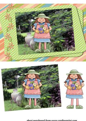 Garden Girl Card Front 4