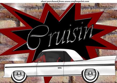 White Cruisin Car Topper