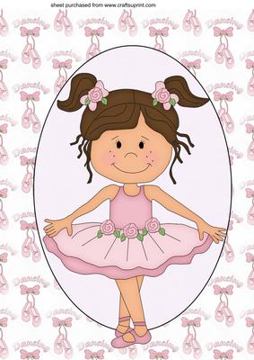 Ballerina Girl Topper 3