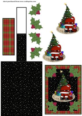 Santa Easel Card