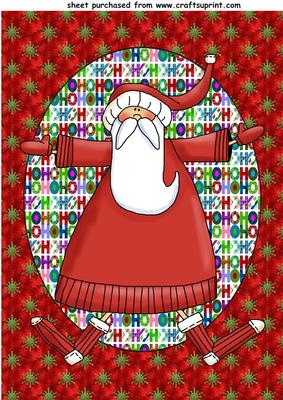 Santa Christmas Topper 6
