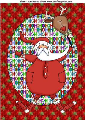 Santa Christmas Topper 12