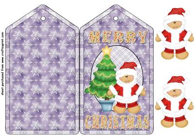 Santa Cookie Tag Card