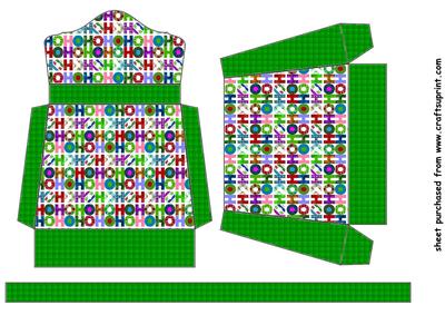 Green Hohoho Christmas Purse