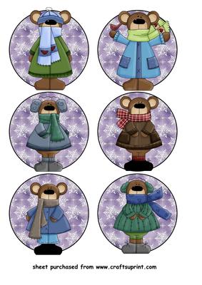 6 Wintertime Bear Toppers