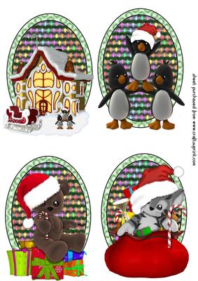 4 Christmas Plushie Toppers