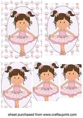 Ballerina Girl Pyramid Topper