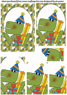 Dino Pyramid Birthday Topper 3