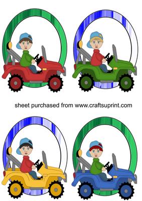 4 Off Road Buggy Boy Toppers