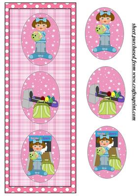 Bowling Girl Card Front 1
