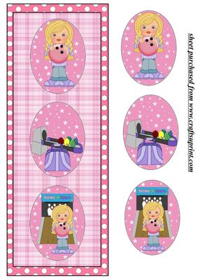 Bowling Girl Card Front 2