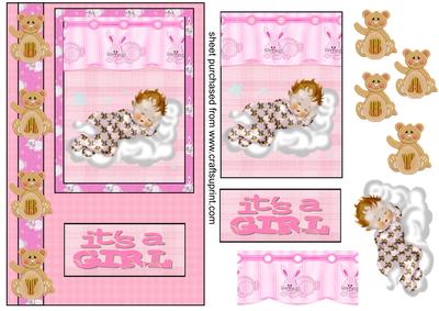 Baby Girl Card Front 1