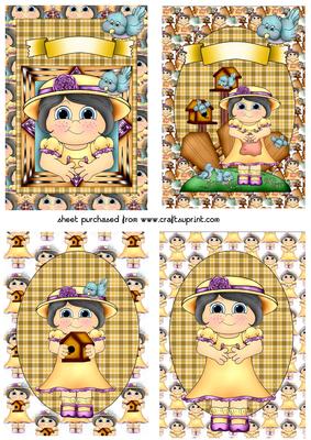 4 Bella Loves Birds Toppers