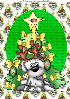 Cute Christmas Puppy Topper 4