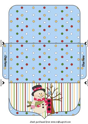 Spotty Snowman Christmas Wallet 2