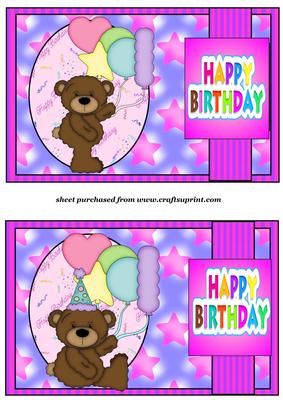 2 Birthday Bear Toppers 2
