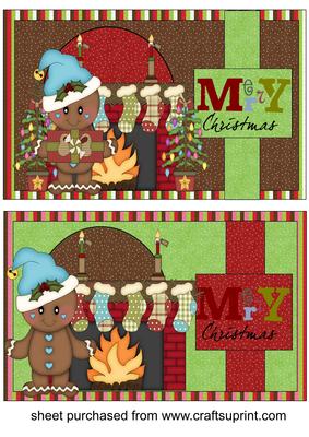 2 Christmas Gingerbread Toppers 2