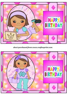 2 Birthday Girl Toppers 1