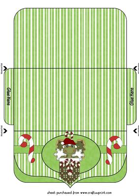 Green Christmas Frog Money/voucher Wallet 3