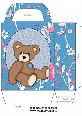 Cute Butterfly Teddy Gift Bag 2