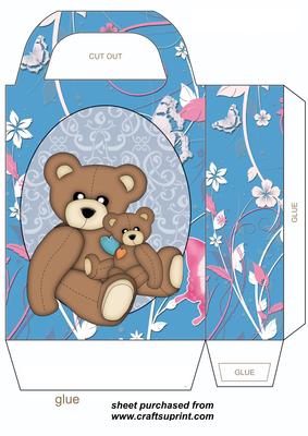 Cute Teddy Butterfly Gift Bag 3
