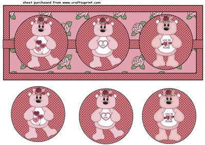 Valentines Bear Card Front