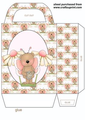 Floral Teddy Gift Bag 2