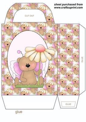Floral Teddy Gift Bag 3