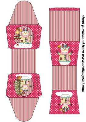 Pink Snow Woman Gift Box