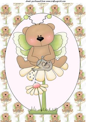 Cute Floral Bear Topper 5