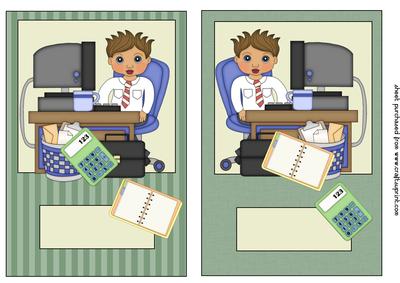 2 Male Office Card Fronts
