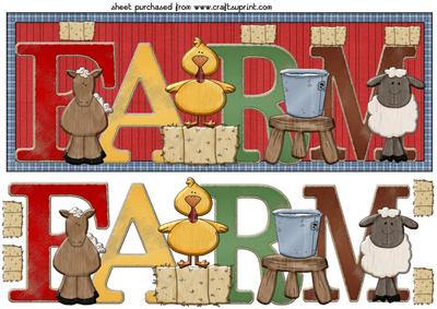 Down on the Farm Card Front 1