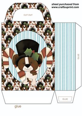 Cute Christmas Puppy Gift Bag 2