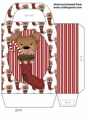 Cute Christmas Puppy Gift Bag 3