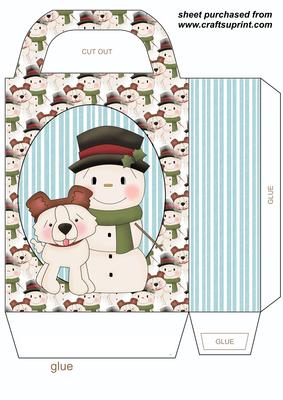Cute Christmas Puppy Gift Bag 4