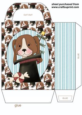Cute Christmas Puppy Gift Bag 5