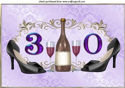 Ladies Age 30 Birthday Topper