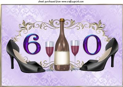 Female Age 60 Birthday Topper